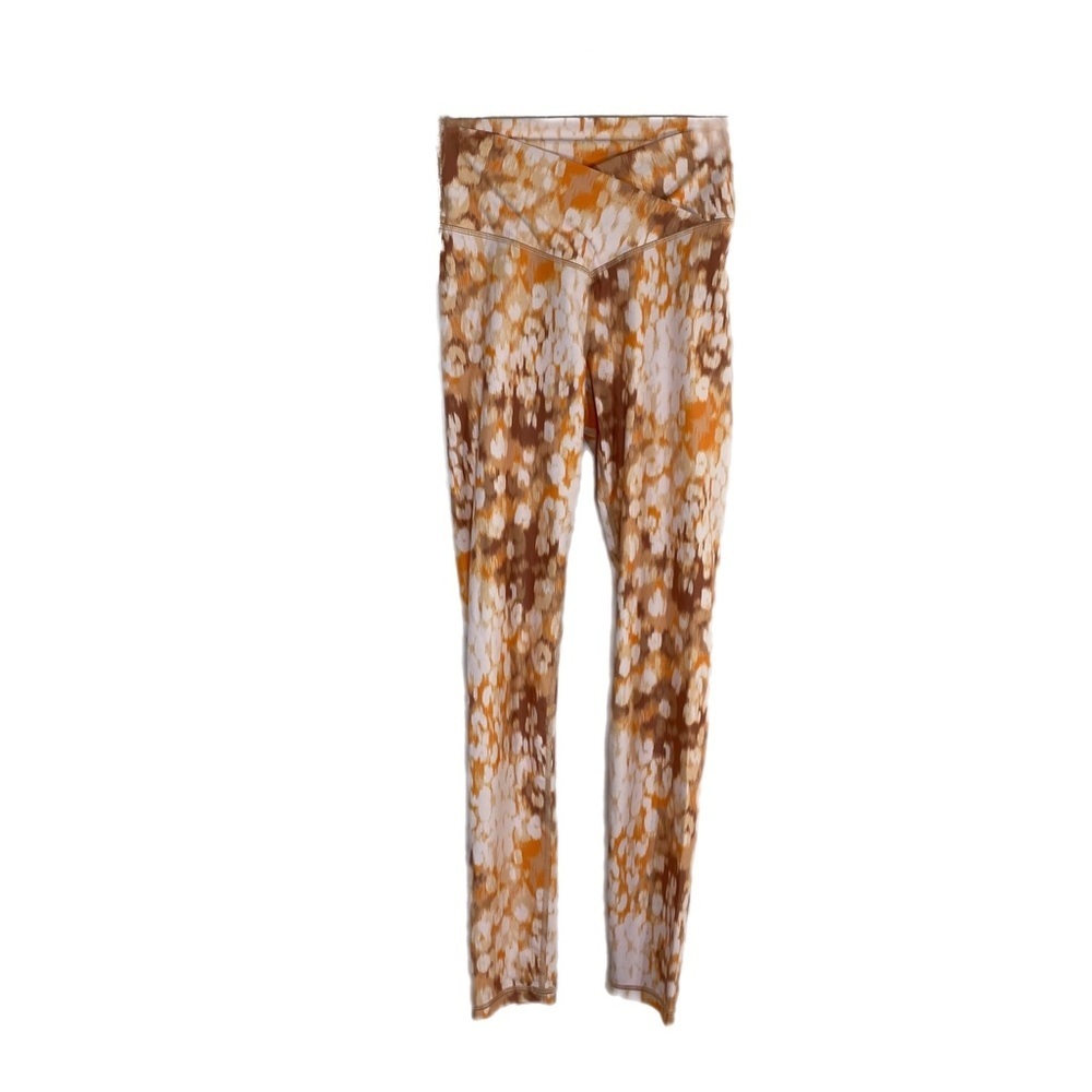 Aerie Brown and Orange Patterned Leggings